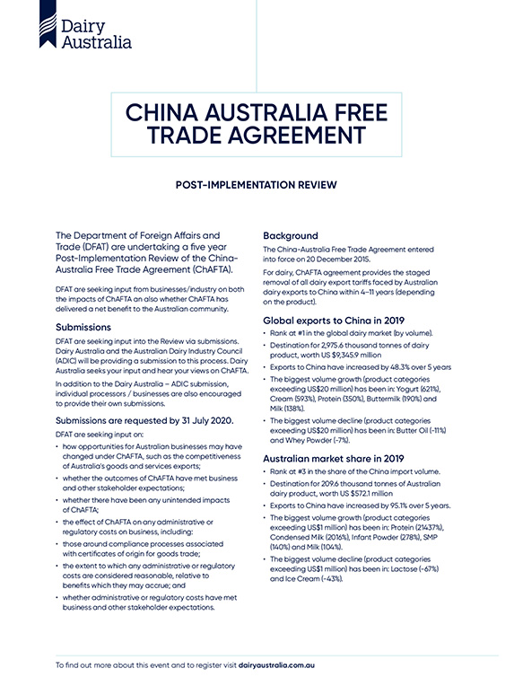 China Australia free trade agreement factsheet thumbnail