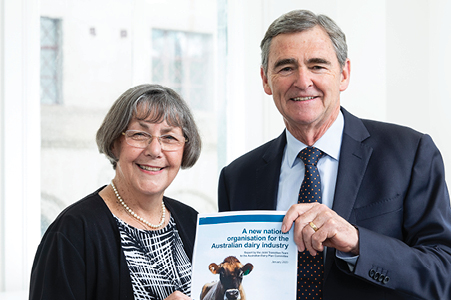 John Brumby together with Shirley Harlock
