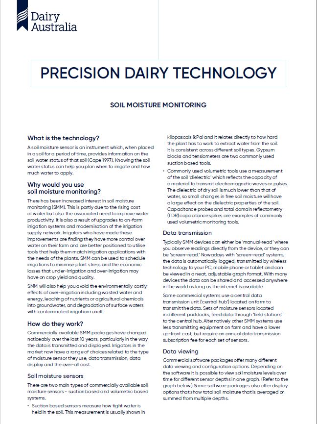 Precision dairy technology Soil Moisture Monitoring thumbnail