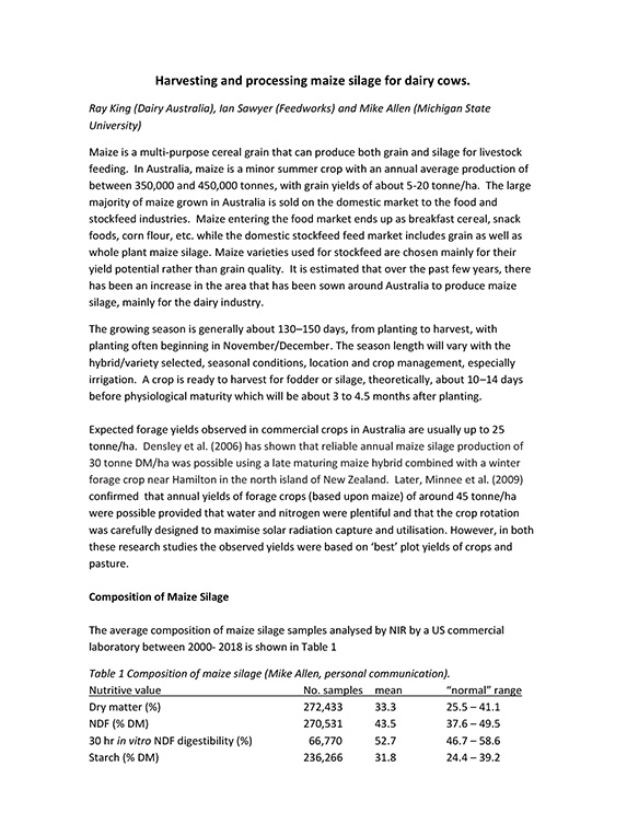 harvesting and processing maize silage article 2016 thumbnail