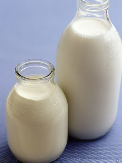 milk bottles
