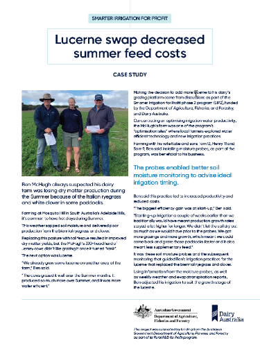 Lucerne swap decreased summer feed costs thumbnail