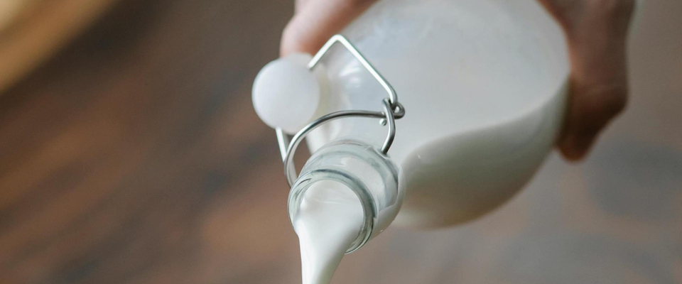 pouring milk