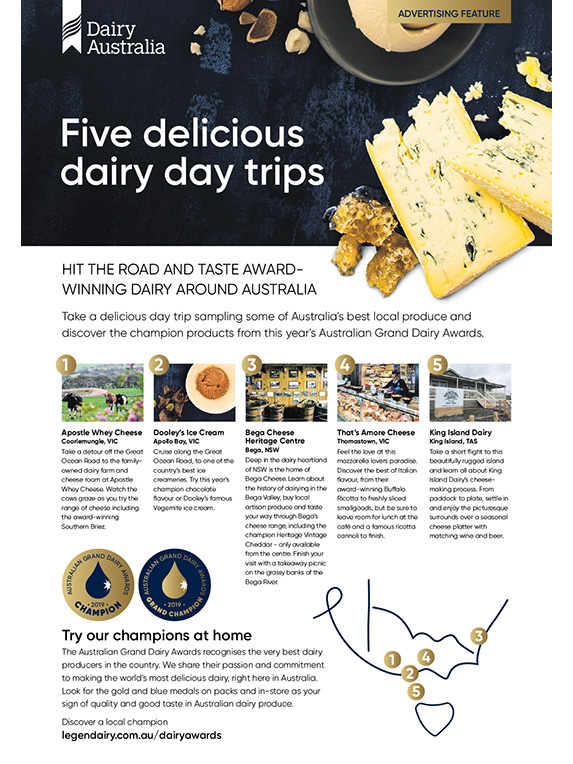 Good Food Guide AGDA Adertorial Five delicious dairy day trips thumbnail