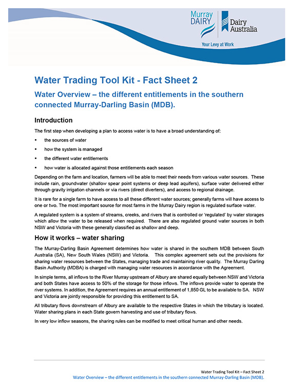 Water trading tool kit factsheet 2 thumbnail