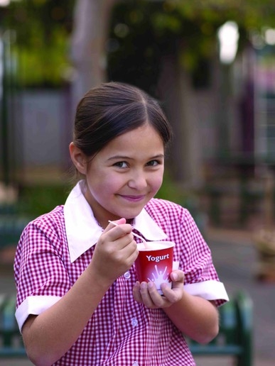14 March Girl and yogurt