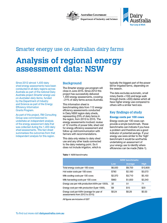 Regional energy assessment data NSW factsheet thumbnail