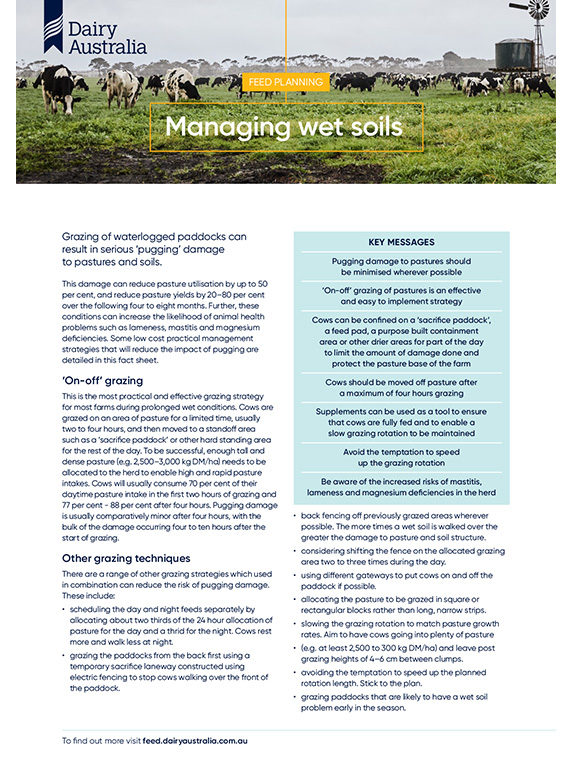 Managing wet soils factsheet thumbnail