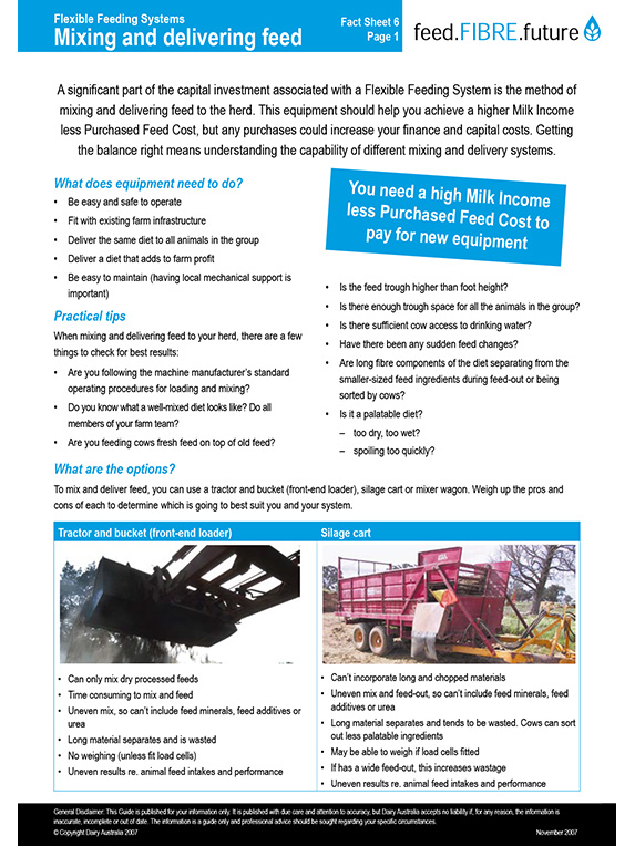 Flexible feeding systems mixing and delivering feed thumbnail