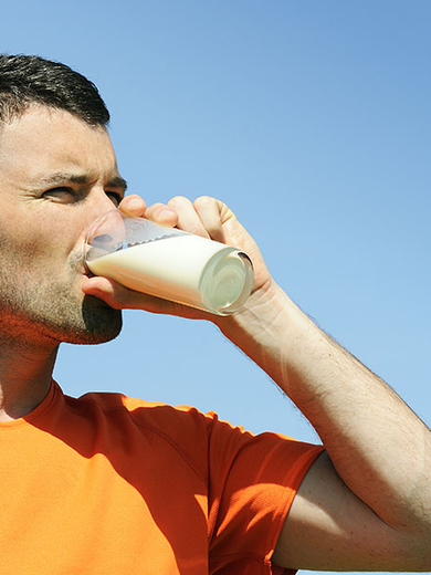 Male drinking a glass of milk2