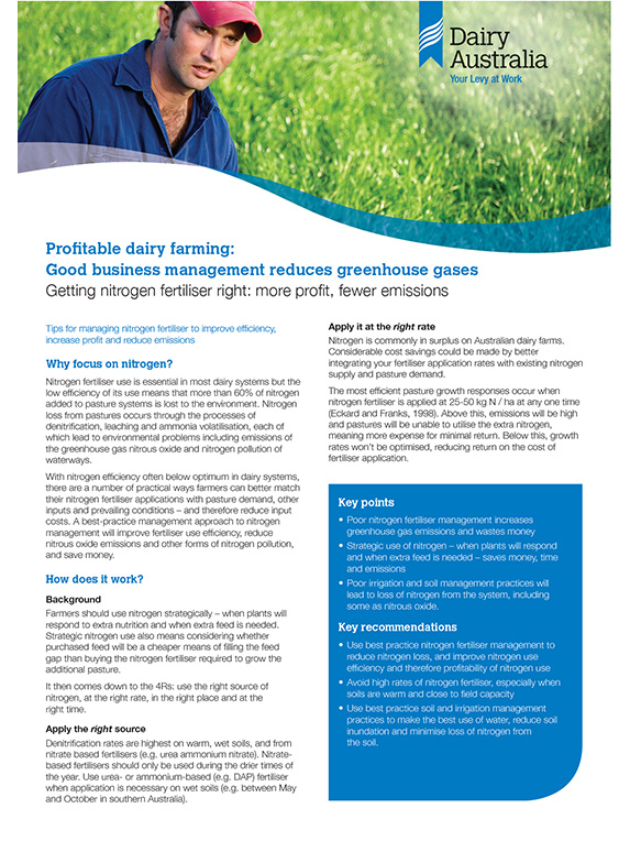 Getting nitrogen fertiliser right farmer factsheet thumbnail