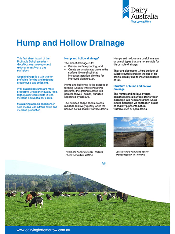 Hump and hollow drainage factsheets thumbnail
