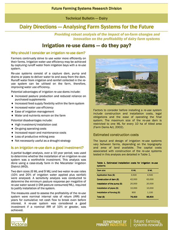 Dairy directions analysing farm systems for future technote 2011 thumbnail