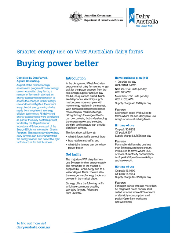 Smarter energy use WA dairy farms case study thumbnail