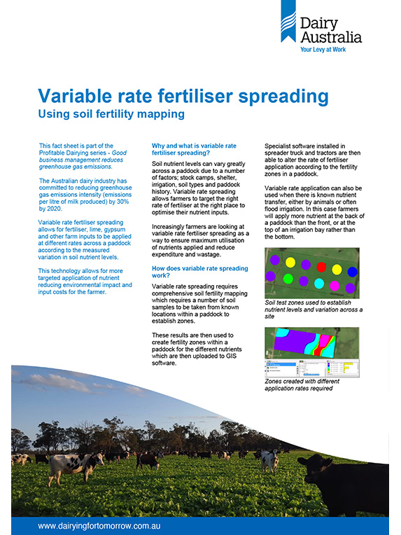 Variable rate fertiliser spreading factsheet thumbnail