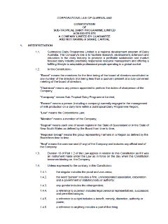 Subtropical Dairy Constitution cover