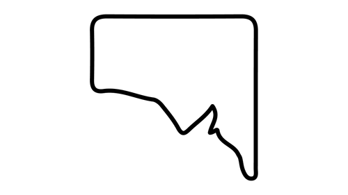 State graphic outlines - South Australia