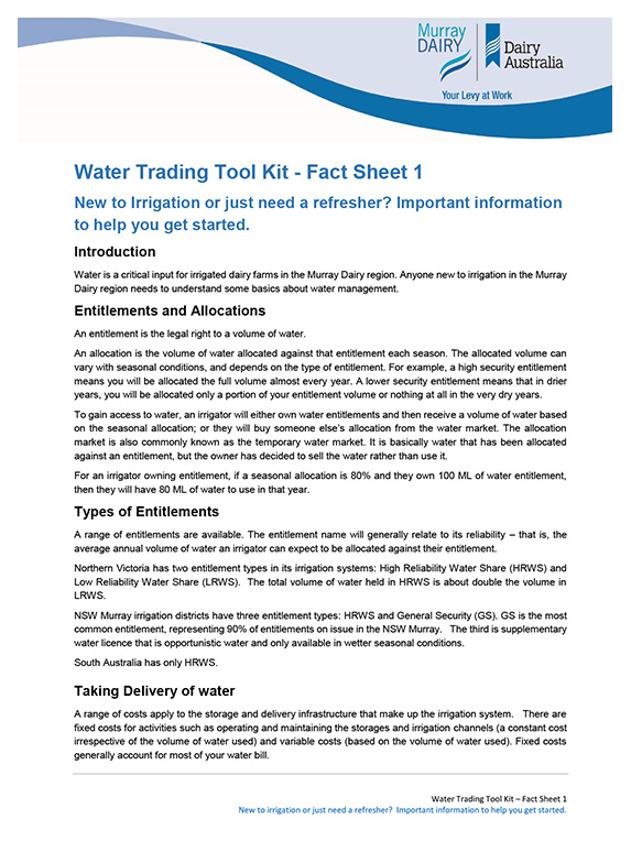 Water trading tool kit factsheet 1 thumbnail