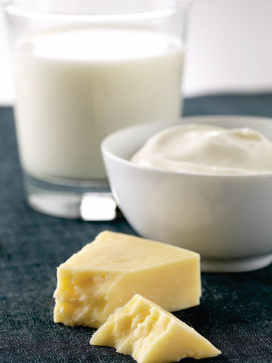 Milk and cheese