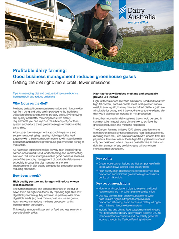 Diet and pasture farmer factsheet thumbnail