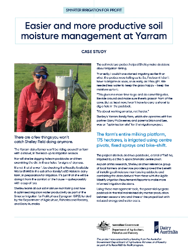 Easier and more productive soil moisture management at Yarram thumbnail