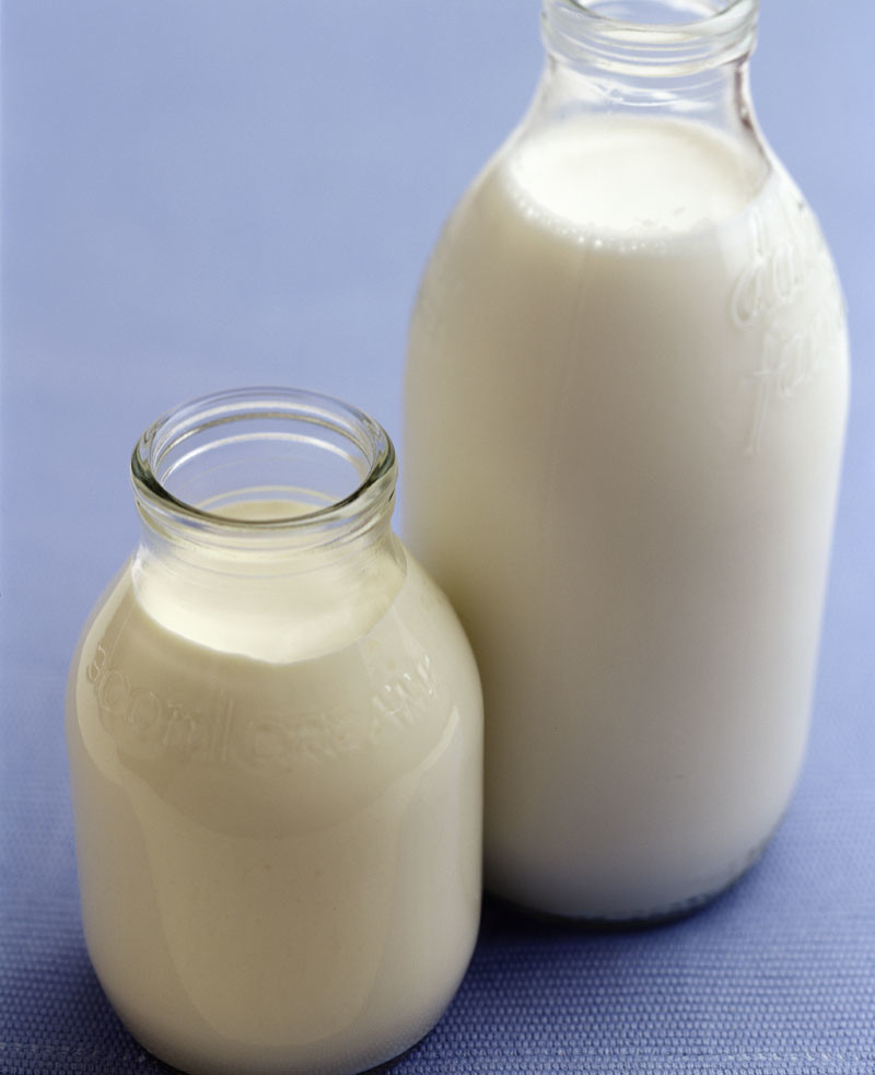 milk bottles